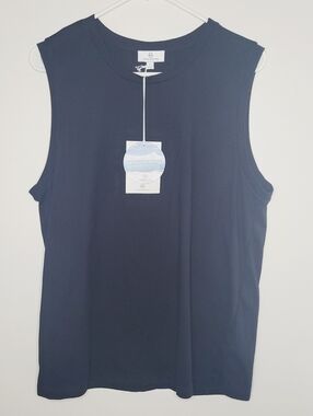 Adriano Goldschmied Ryker Tank Women's Black Large Sleeveless Cali Summer Beach